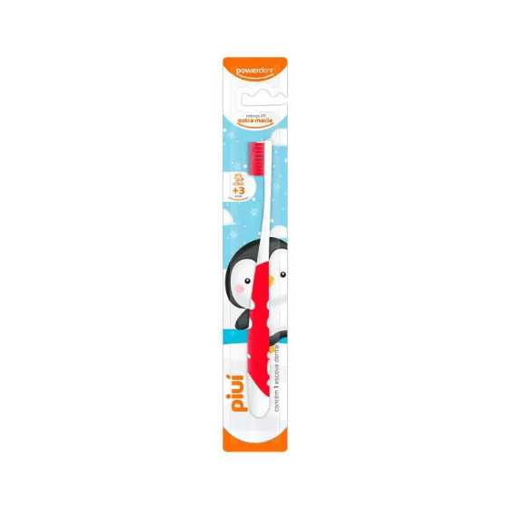 Escova de Dente Infantil Powerdent Piuí com 1 Unidade